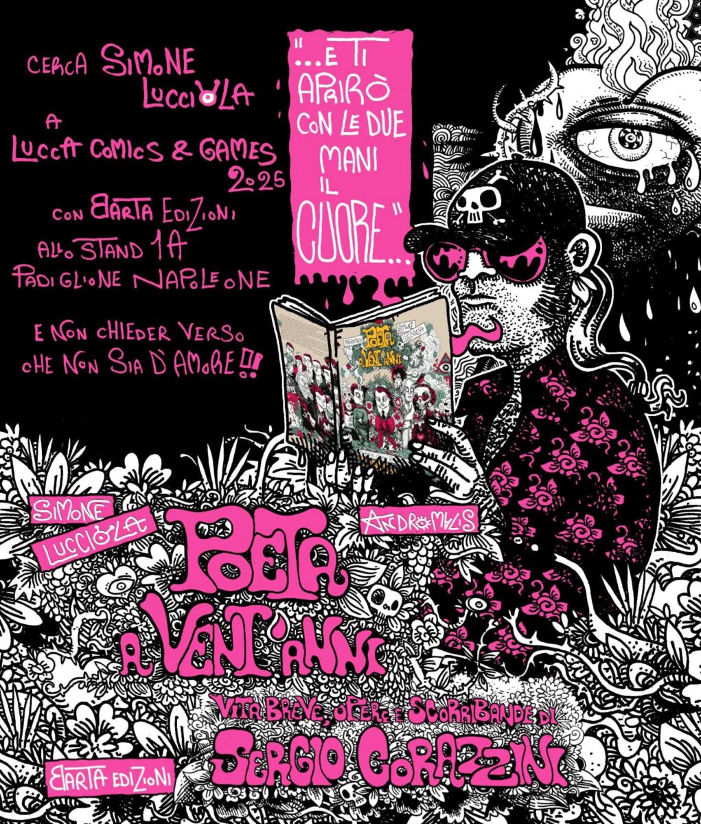 “Lucca comics and games 2025”, i fumettisti Andromalis e Simone Lucciola presentano: “Poeta a vent’anni”