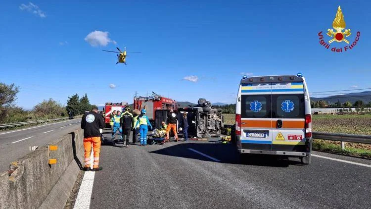 Tragedia in strada, tre morti in un incidente sull’Aurelia a Grosseto