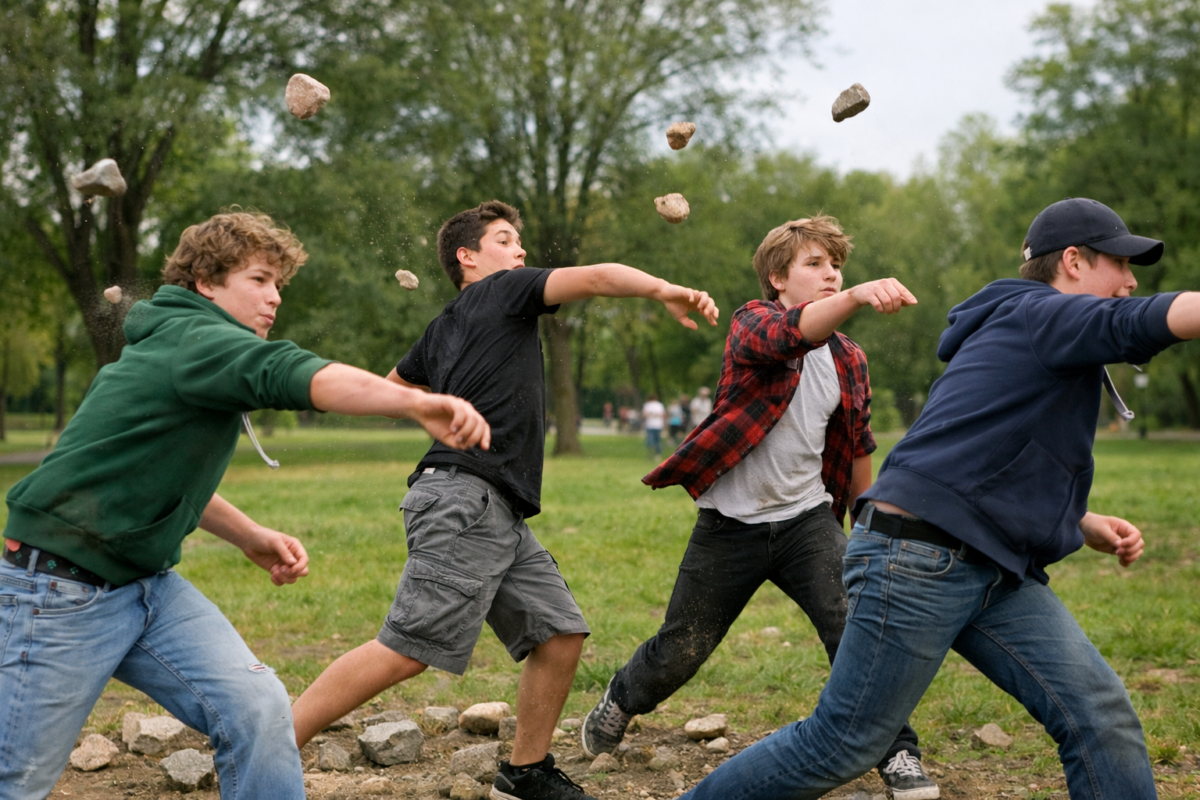 Giocano alla guerra lanciandosi sassi e uno finisce in ospedale operato d’urgenza