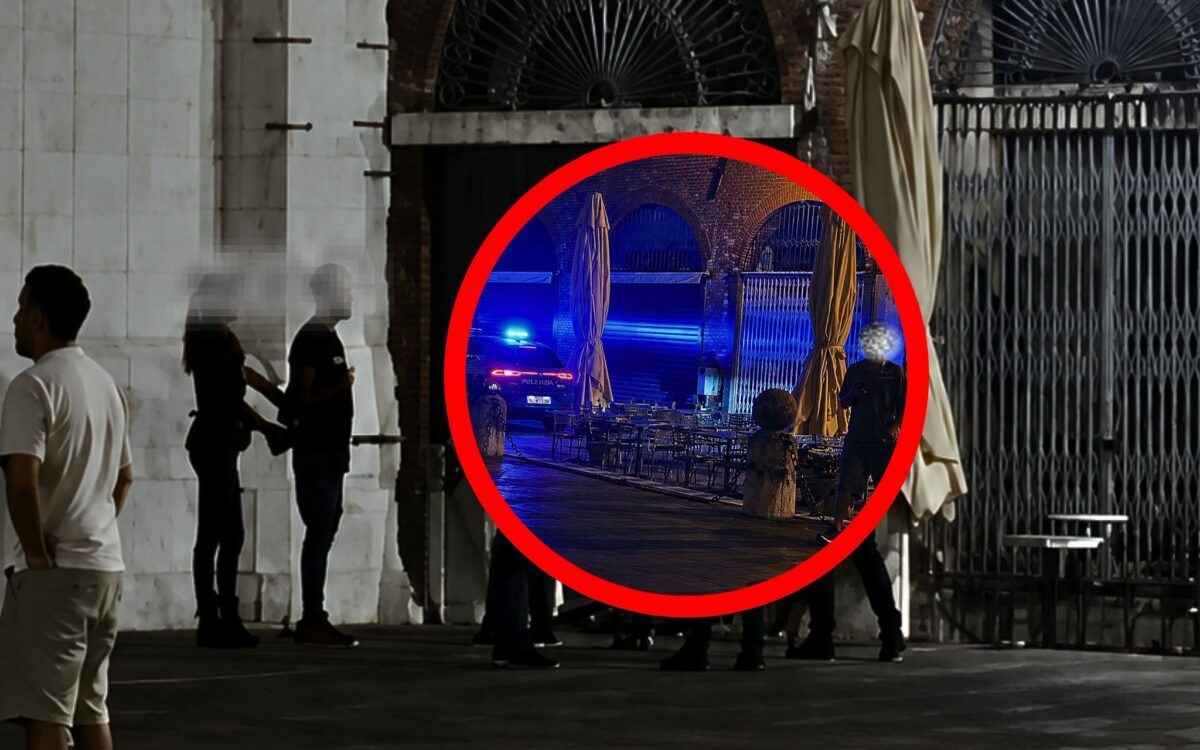 Lucca, ancora paura e tensione in Piazza San Michele: sputi, spintoni e triplo intervento della polizia, il resoconto