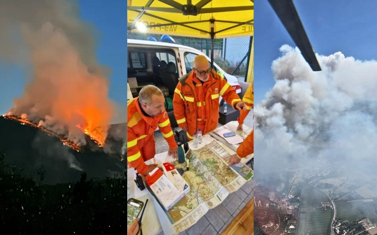 Monte Faeta, incendio fuori controllo: oltre 800 ettari in fumo e 3.500 evacuati nella notte, arriva l’esercito