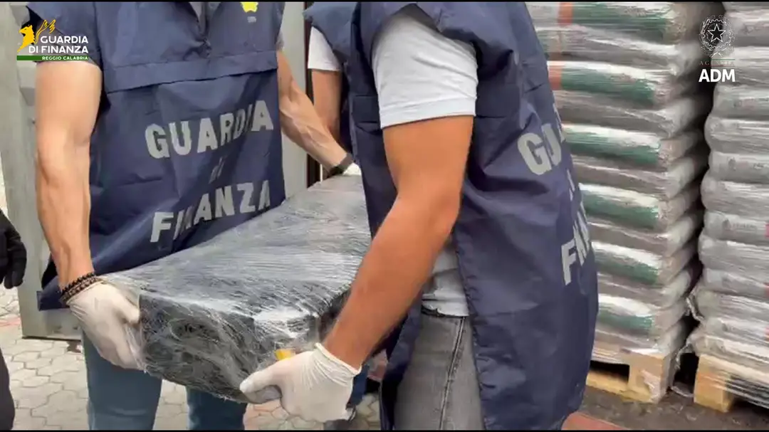 La droga nascosta nei sacchi di pellet, 113 chili di cocaina sequestrati